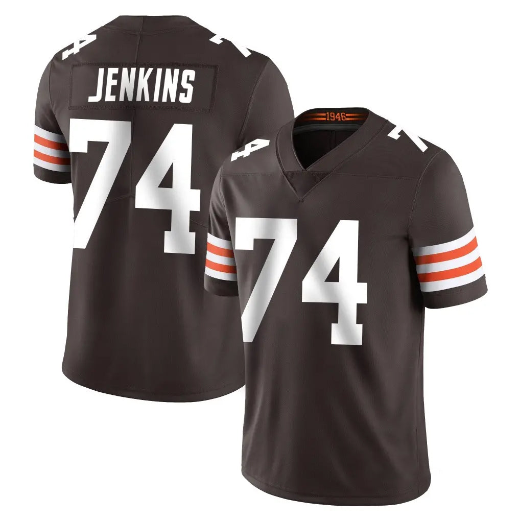 C.Browns #74 Elgton Jenkins Player Brown Color Vapor Untouchable Limited Home Game Kdoa Stitched Jerseys