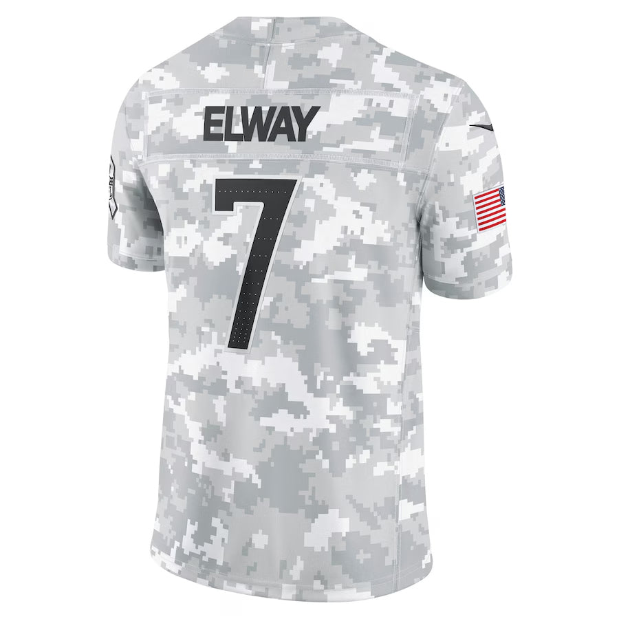 D.Broncos #7 John Elway Player Arctic Camo Salute to Service Limited Kdoa Stitched Jerseys