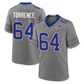B.Bills #64 O'Cyrus Torrence Player Gray Nickel City Home Game Kdoa Stitched Jerseys