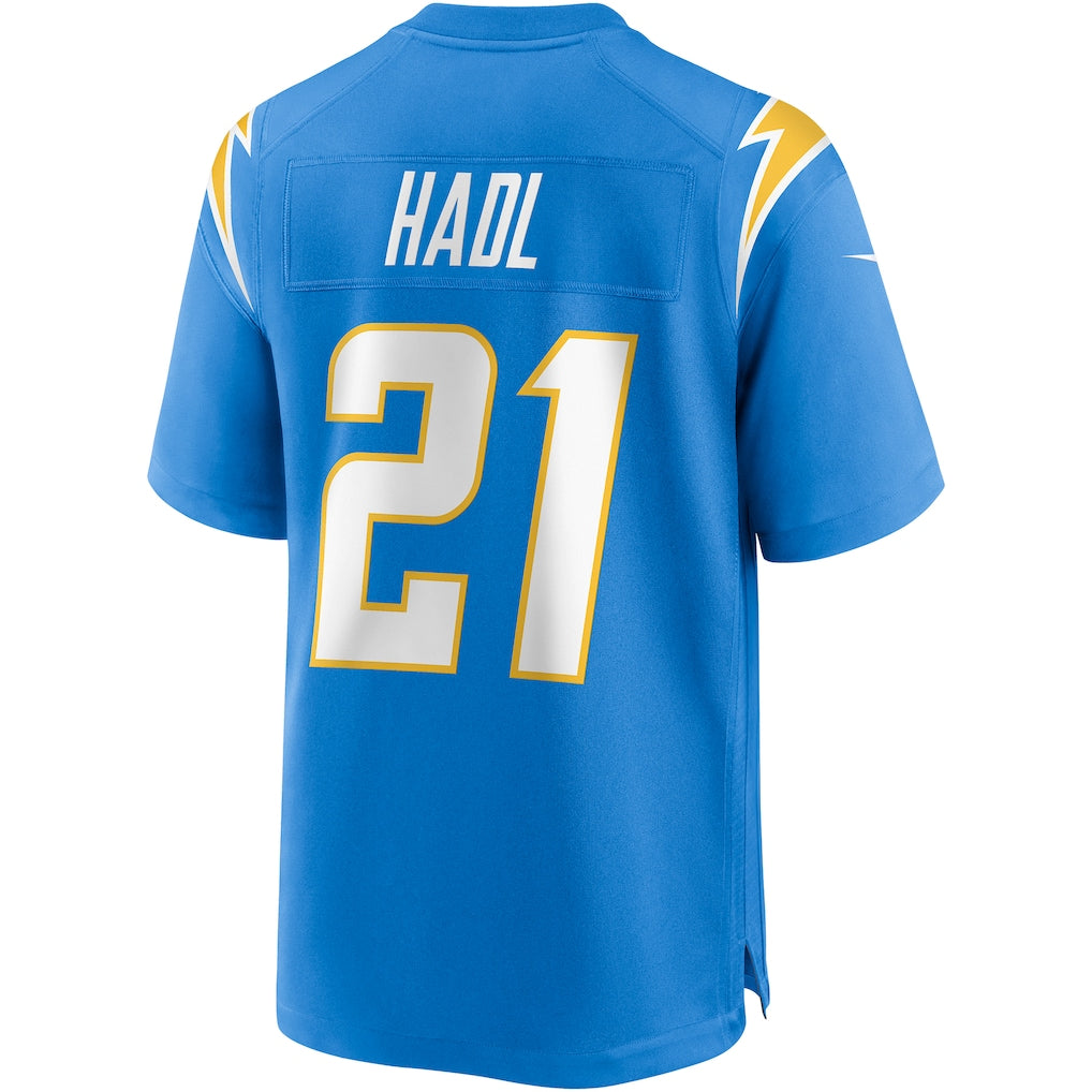 Kdoa LA.Chargers #21 John Hadl Powder Blue Game Retired Player Jersey