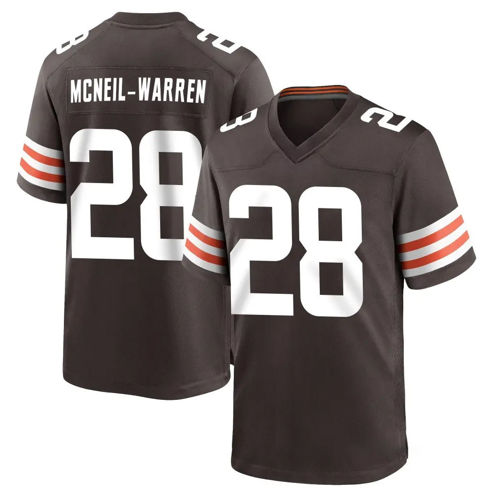 C.Browns #28 Emmanuel McNeil-Warren Player Brown Home Game Kdoa Stitched Jerseys