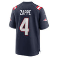 Kdoa NE.Patriots #4 Bailey Zappe Navy Game Player Jersey