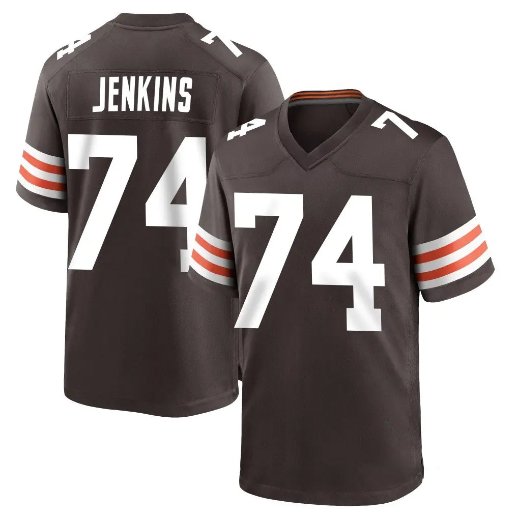 C.Browns #74 Elgton Jenkins Player Brown Home Game Kdoa Stitched Jerseys