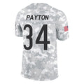 C.Bears #34 Walter Payton Player Arctic Camo Salute to Service Limited Kdoa Stitched Jerseys