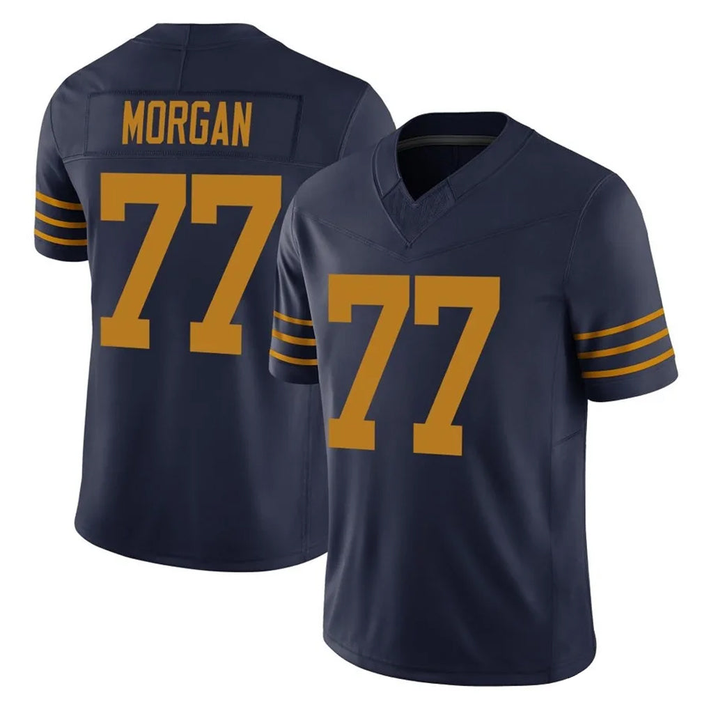 GB.Packers #77 Jordan Morgan Player Navy The 1923 Classic Vapor F.U.S.E. Home Game Kdoa Stitched Jerseys