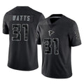 A.Falcons #31 Xavier Watts Player Black RFLCTV Limited Game Kdoa Stitched Jerseys