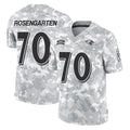 B.Ravens #70 Roger Rosengarten Player Arctic Camo Salute to Service Limited Kdoa Stitched Jerseys