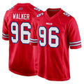 B.Bills #96 Deone Walker Player Red Home Game Kdoa Stitched Jerseys