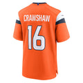 Kdoa D.Broncos #16 Jeremy Crawshaw Orange Team Game Jersey