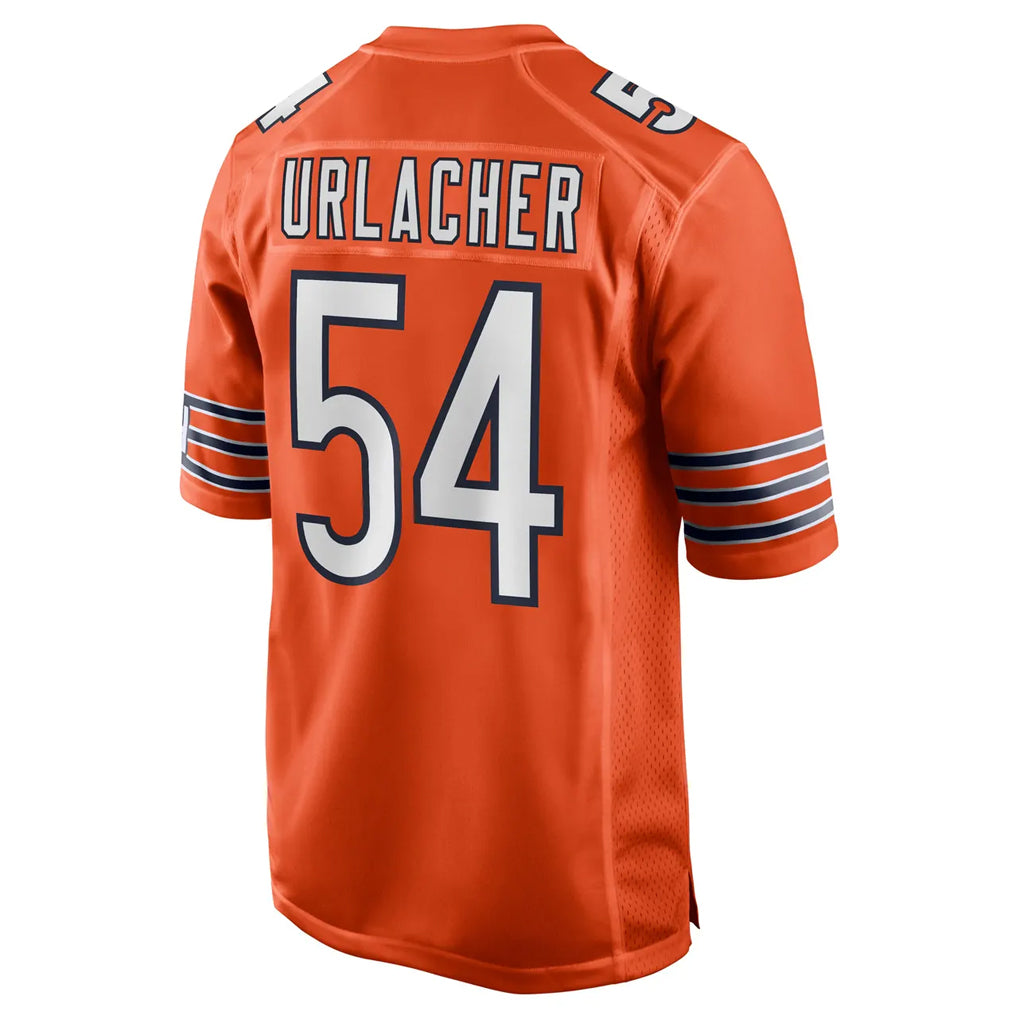 C.Bears #54 Brian Urlacher Player Orange Home Game Kdoa Stitched Jerseys