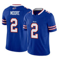 B.Bills #2 DJ Moore Player Royal Vapor F.U.S.E. Limited Home Game Kdoa Stitched Jerseys