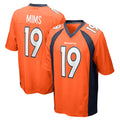 D.Broncos #19 Marvin Mims Jr. Player Orange Color Home Game Kdoa Stitched Jerseys
