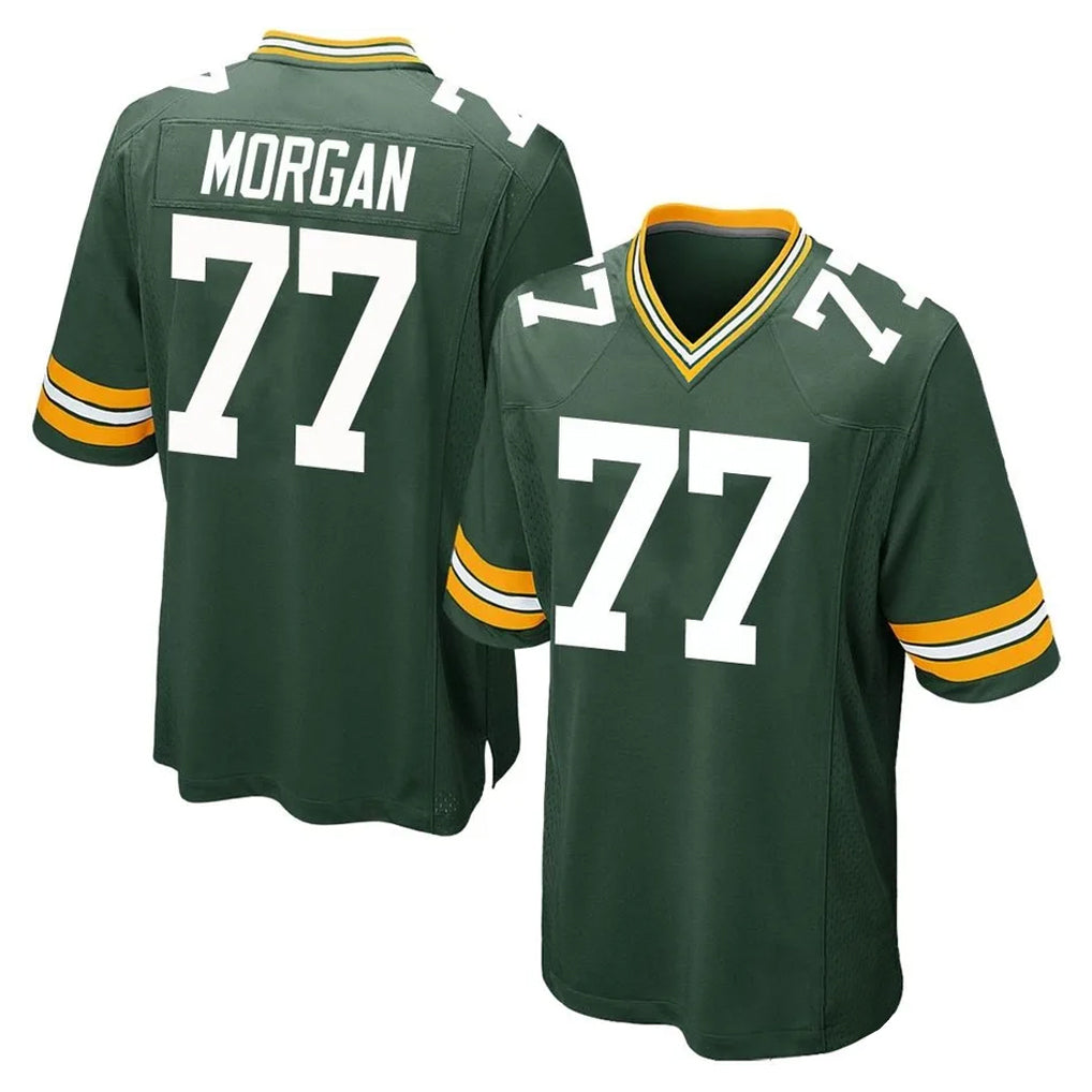 GB.Packers #77 Jordan Morgan Player Green Home Game Kdoa Stitched Jerseys