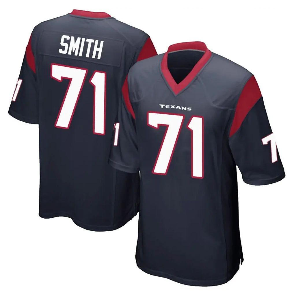 H.Texans #71 Braden Smith Player Navy Home Game Kdoa Stitched Jerseys