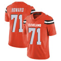 C.Browns #71 Tytus Howard Player Orange Alternate Vapor Untouchable Limited Home Game Kdoa Stitched Jerseys