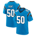 C.Panthers #50 Robert Hunt Player Blue Home Game Kdoa Stitched Jerseys