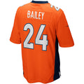 Kdoa D.Broncos #24 Champ Bailey Orange Game Retired Player Jersey