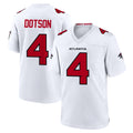 A.Falcons #4 Jahan Dotson Player White Team Color Home Game Kdoa Stitched Jerseys
