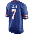 Kdoa B.Bills #7 Doug Flutie Royal Game Retired Player Jersey