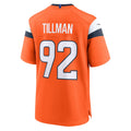 Kdoa D.Broncos #92 Dondrea Tillman Orange Team Game Jersey