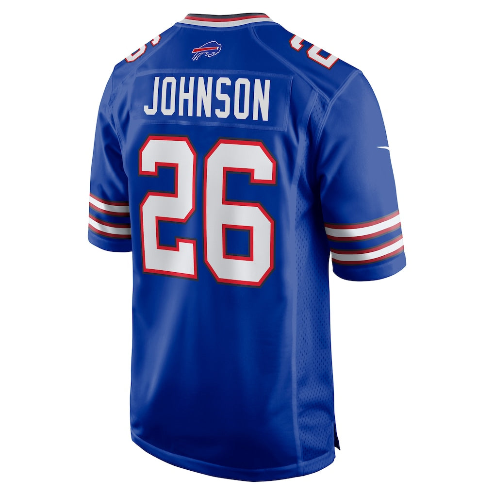 Kdoa B.Bills #26 Ty Johnson Royal Team Game Jersey