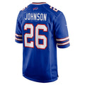 Kdoa B.Bills #26 Ty Johnson Royal Team Game Jersey