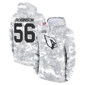 A.Cardinals #56 Darius Robinson Player Arctic Camo Limited Salute to Service Pullover Hoodies Game Kdoa Stitched Jerseys