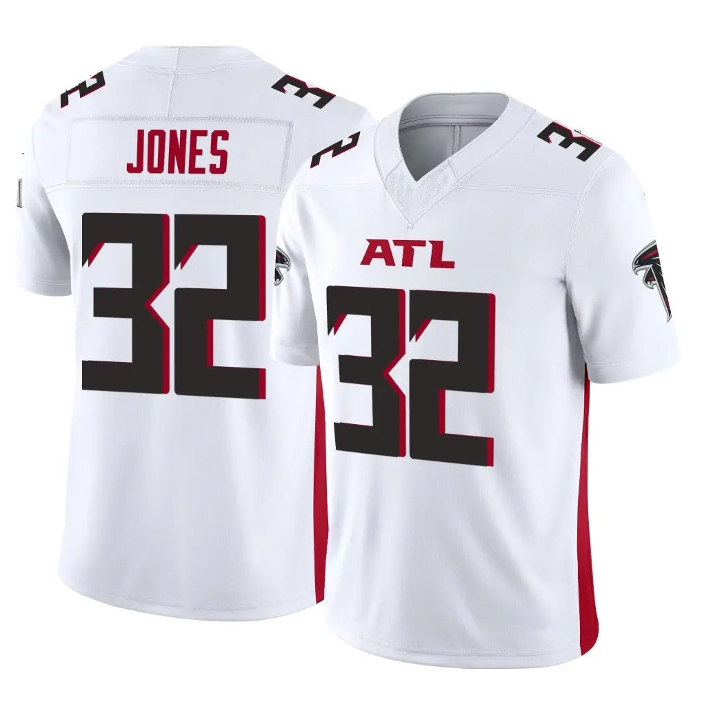 A.Falcons #32 Cash Jones Player White Vapor F.U.S.E. Limited Kdoa Stitched Jerseys