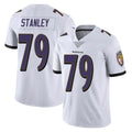 B.Ravens #79 Ronnie Stanley Player White Vapor F.U.S.E. Limited Kdoa Stitched Jerseys