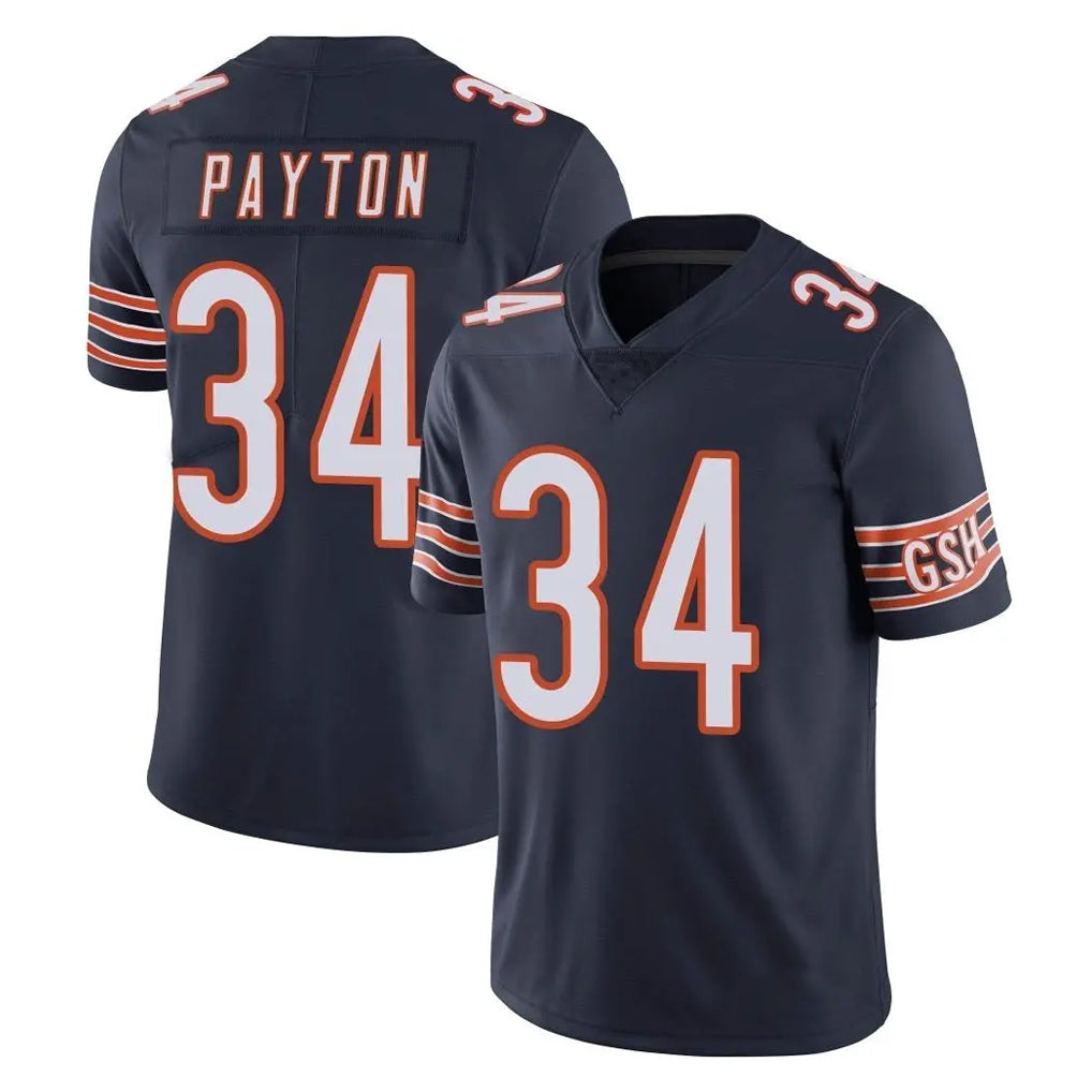 C.Bears #34 Walter Payton Player Navy Vapor Untouchable Limited Home Game Kdoa Stitched Jerseys