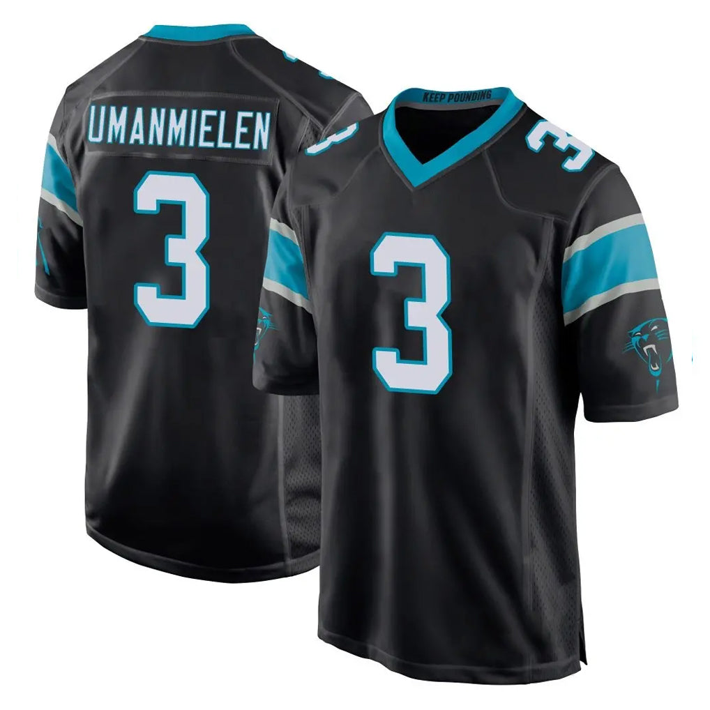 C.Panthers #3 Princely Umanmielen Player Black Game Kdoa Stitched Jerseys