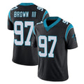 C.Panthers #97 Bobby Brown III Player Black Vapor Untouchable Limited Game Kdoa Stitched Jerseys