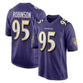 B.Ravens #95 Tavius Robinson Player Purple Home Game Kdoa Stitched Jerseys