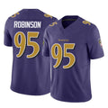 B.Ravens #95 Tavius Robinson Player Purple Vapor F.U.S.E. Limited Kdoa Stitched Jerseys