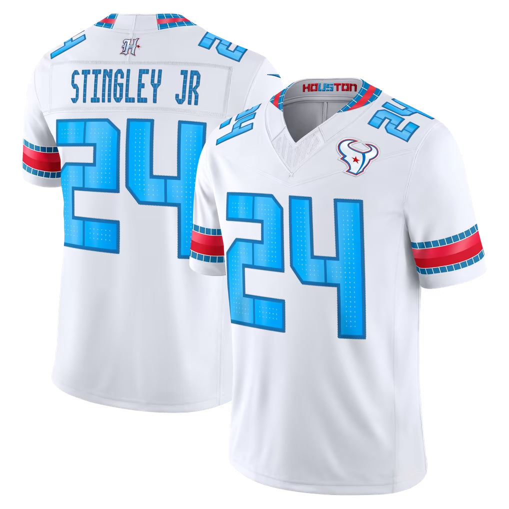 H.Texans #24 Derek Stingley Jr. Player Whtie 2026 Rivalries Vapor Limited Home Game Kdoa Stitched jerseys