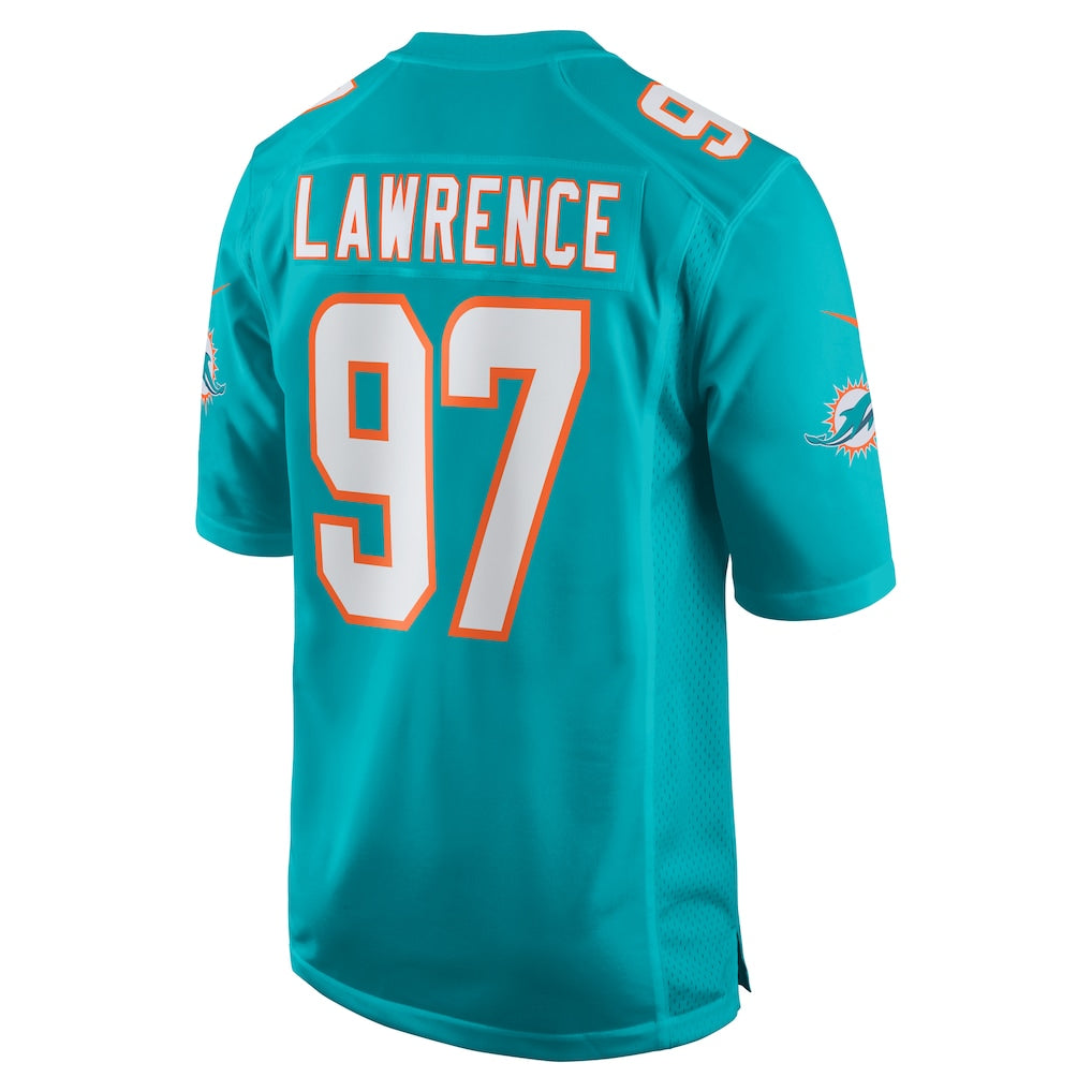 Kdoa M.Dolphins #97 Rashard Lawrence Aqua Team Game Jersey