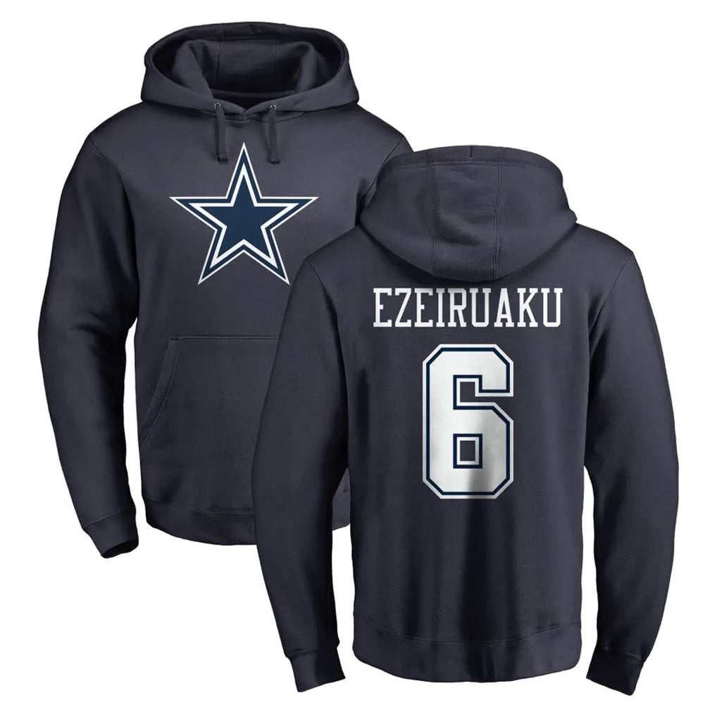 D.Cowboys #6 Donovan Ezeiruaku Player Navy Pullover Hoodies Limited Xdoa Stitched Jerseys
