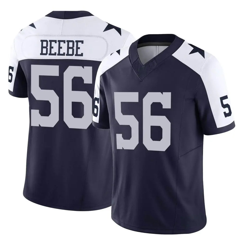 D.Cowboys #56 Cooper Beebe Player Navy-White Limited Alternate Vapor F.U.S.E. Home Game Xdoa Stitched Jerseys