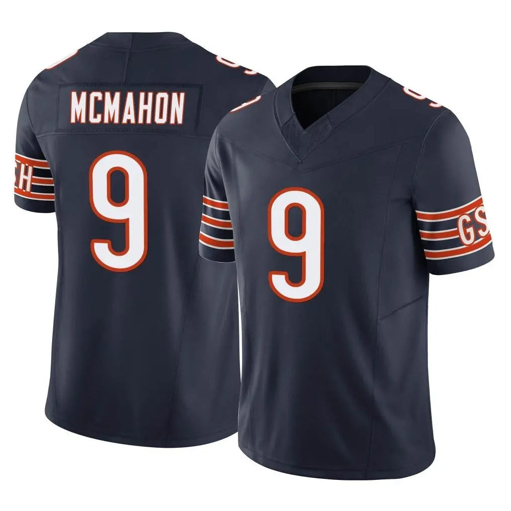 C.Bears #9 Jim McMahon Player Navy Vapor F.U.S.E. Limited Home Game Kdoa Stitched Jerseys