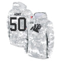 C.Panthers #50 Robert Hunt Player Arctic Camo Salute to Service Pullover Hoodies Limited Game Kdoa Stitched Jerseys