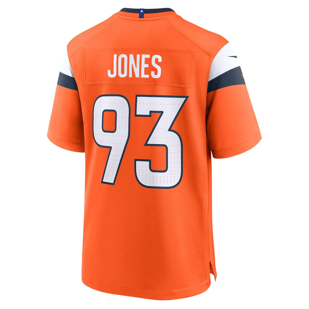 Kdoa D.Broncos #93 D.J. Jones Orange Team Game Jersey