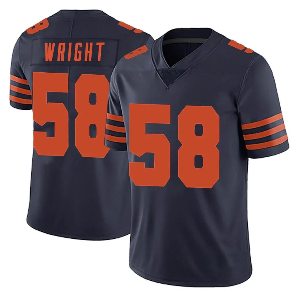 C.Bears #58 Darnell Wright Player Navy Blue Alternate Vapor Untouchable Limited Kdoa Stitched Jerseys