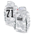 C.Browns #71 Tytus Howard Player Arctic Camo Salute to Service Hoodies Limited Game Kdoa Stitched Jerseys