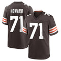 C.Browns #71 Tytus Howard Player Brown Home Game Kdoa Stitched Jerseys