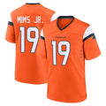 D.Broncos #19 Marvin Mims Jr. Player Orange Home Game Kdoa Stitched Jerseys
