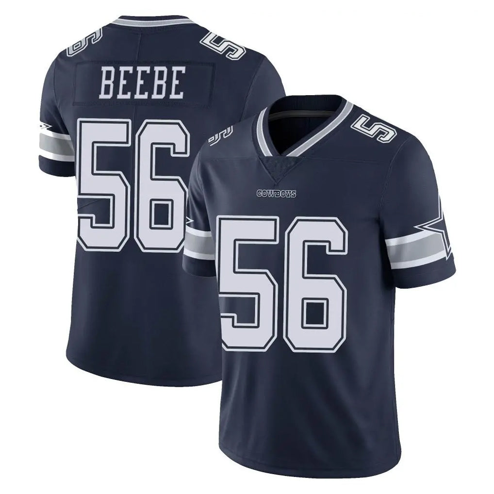 D.Cowboys #56 Cooper Beebe Player Navy Vapor Untouchable Limited Home Game Xdoa Stitched Jerseys