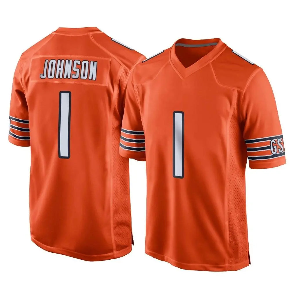 C.Bears #1 Jaylon Johnson Player Orange Home Game Kdoa Stitched Jerseys