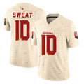 A.Cardinals #10 Josh Sweat Player Cream Rivalries Collection Vapor Limited Home Game Kdoa Stitched Jerseys