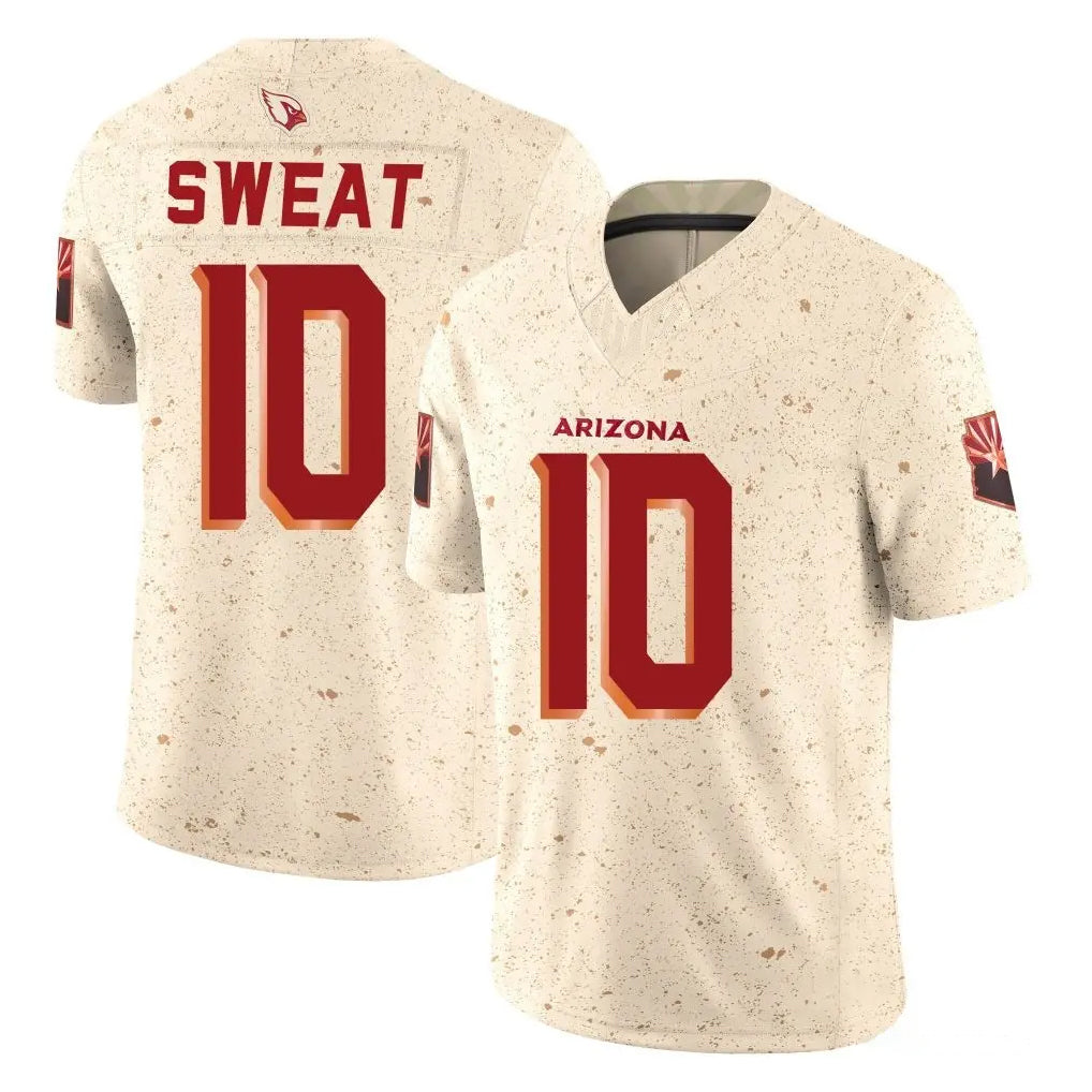A.Cardinals #10 Josh Sweat Player Cream Rivalries Collection Vapor Limited Home Game Kdoa Stitched Jerseys