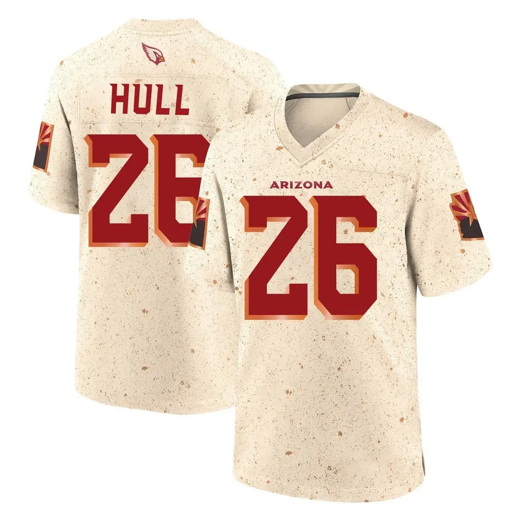 A.Cardinals #26 Evan Hull Player Cream Rivalries Collection Game Kdoa Stitched Jerseys